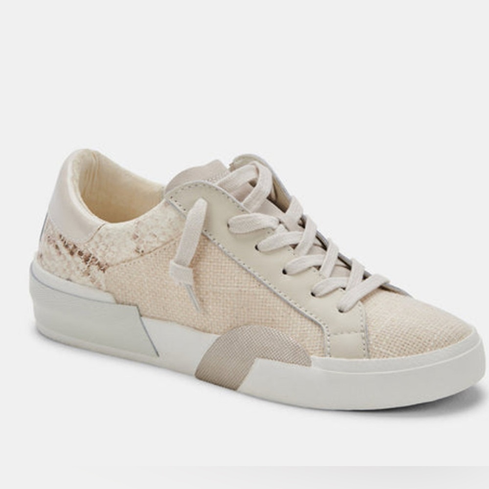 Dolce Vita Zina Sneakers in Natural Linen Women’s Sz 6.5M - worn once
